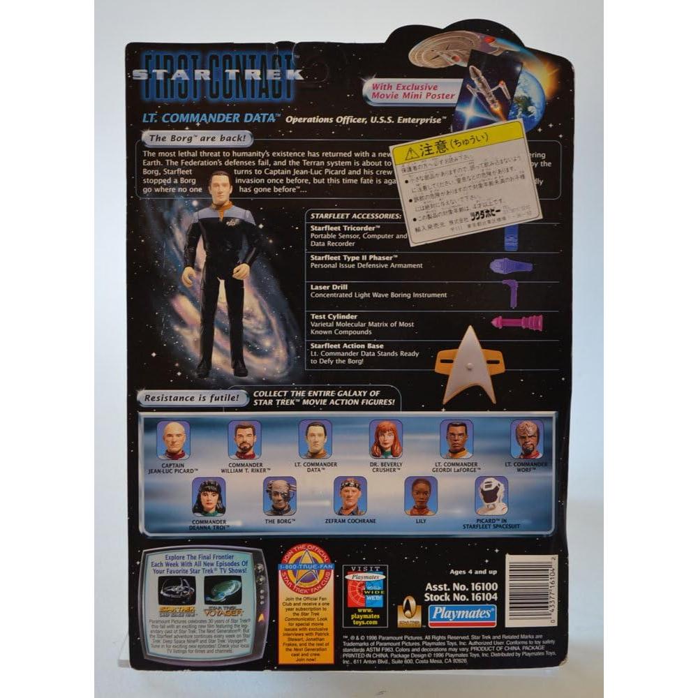Figura de Acción Star Trek Primer Contacto Data 27.9x20.6cm