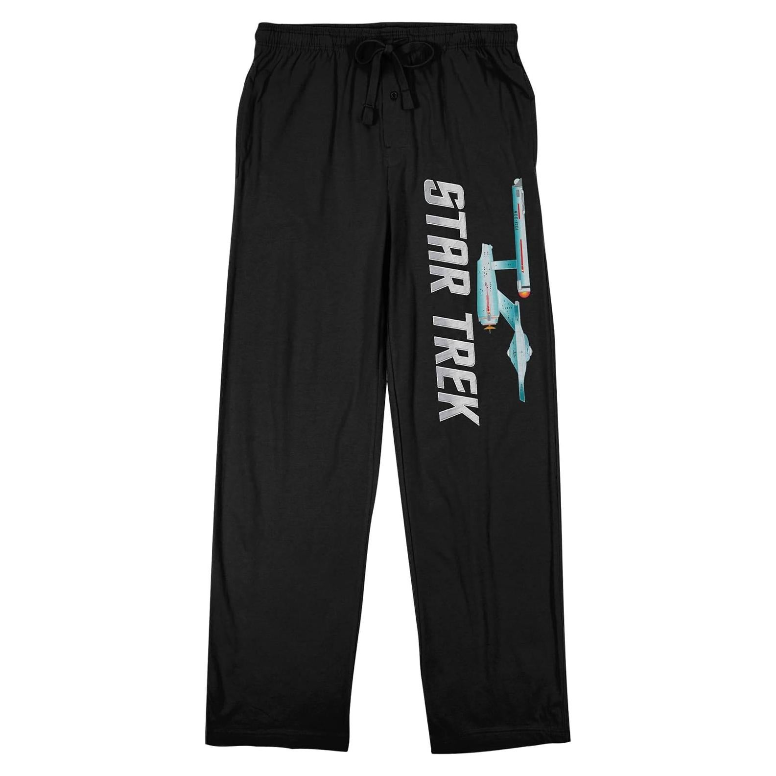 Pantalones de Dormir Negros Bioworld Star Trek Hombre