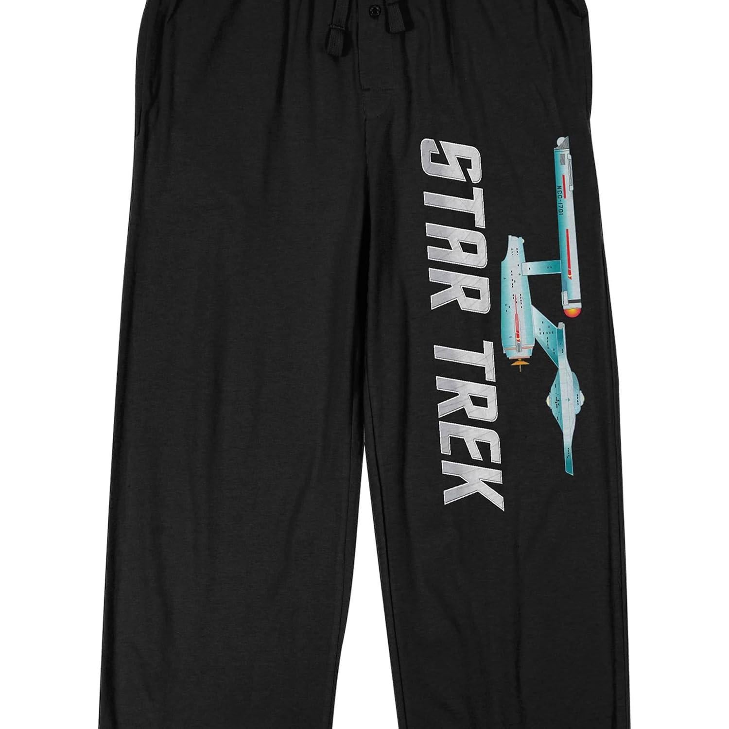 Pantalones de Dormir Negros Bioworld Star Trek Hombre