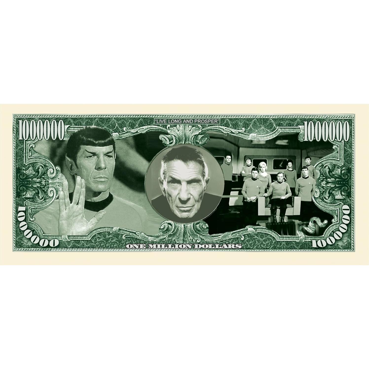 Billete Coleccionable Star Trek Spock Leonard Nimoy - Paquete 25