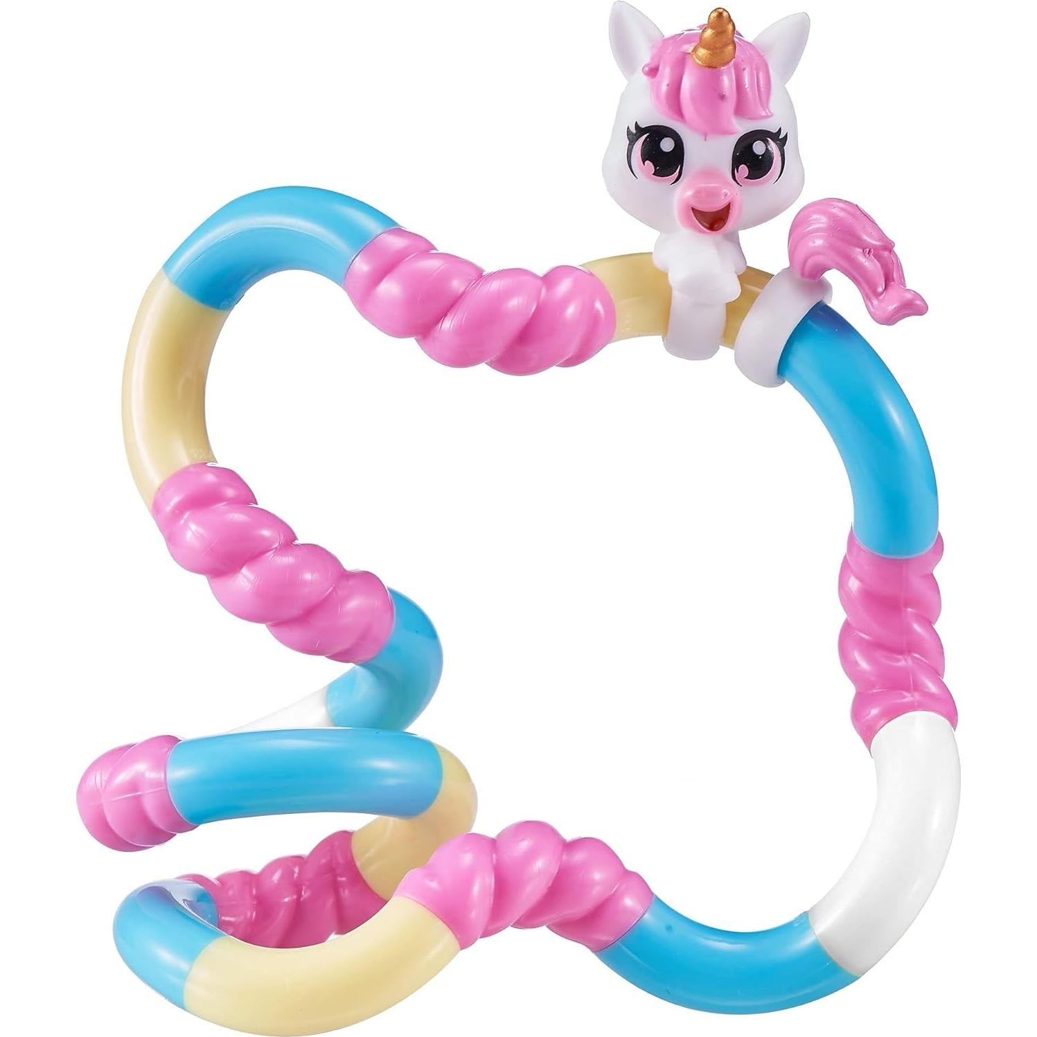 Tangle Jr. Juguetes Antiestrés Uba Unicornio y Linky Flamenco - 2 Pack