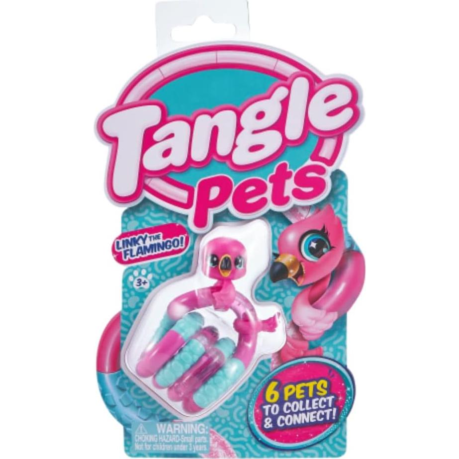 Tangle Jr. Juguetes Antiestrés Uba Unicornio y Linky Flamenco - 2 Pack
