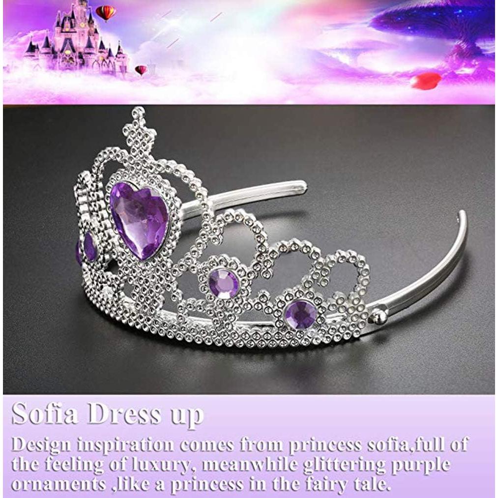 Peluca de Princesa Rapunzel con Tiara y Accesorios para Niñas