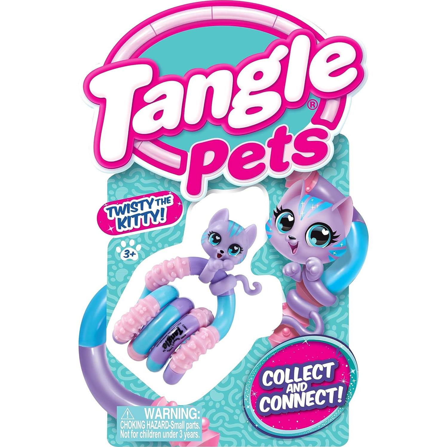 Paquete de 2 Juguetes Antiestrés Tangle Jr. Gatito y Conejo