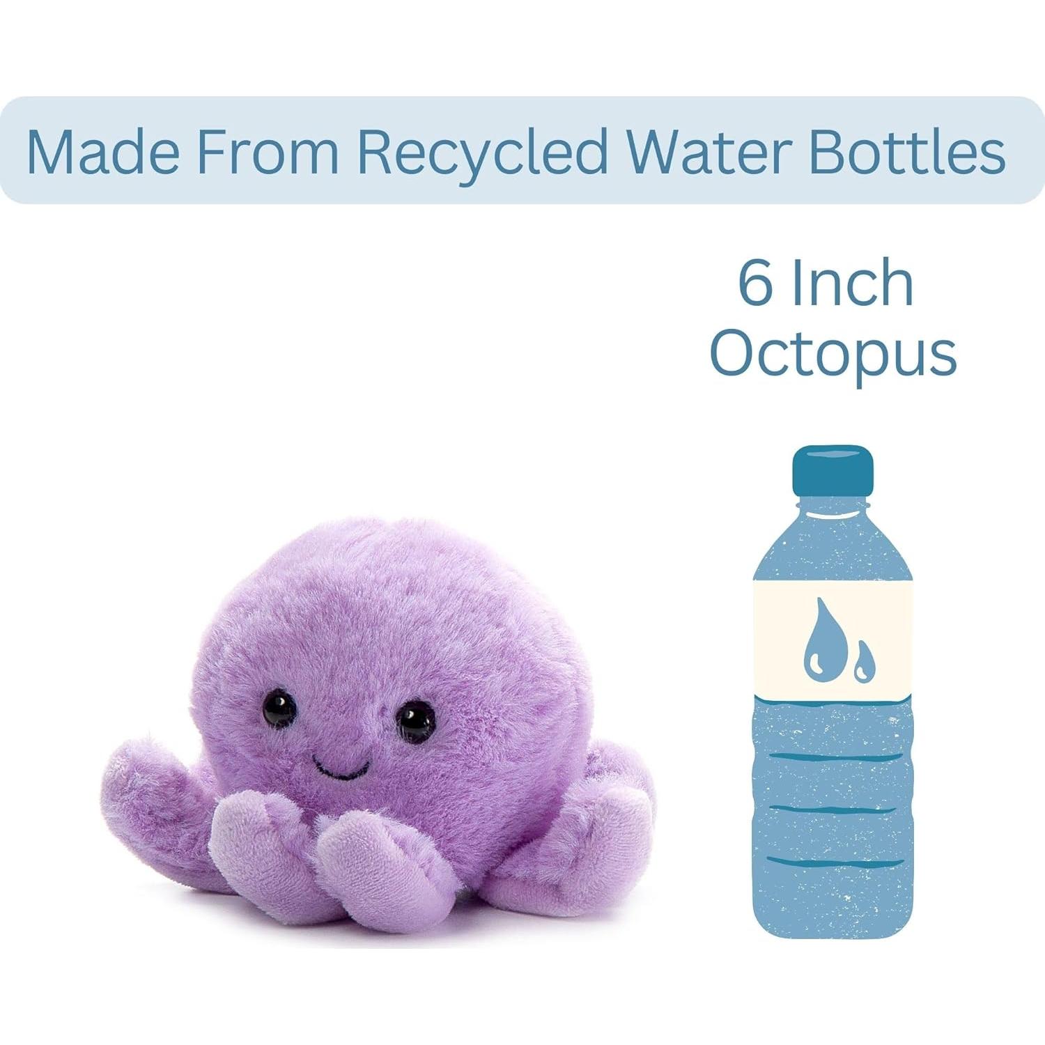 Juguete de Peluche Pulpo Púrpura 15 cm El Zoológico de Caricias