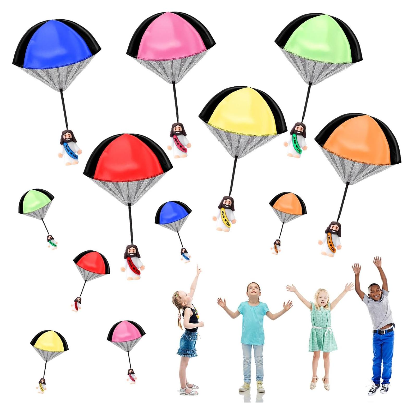 12 Juguetes Paracaídas Jesús Te Ama Multicolor 66x40 cm