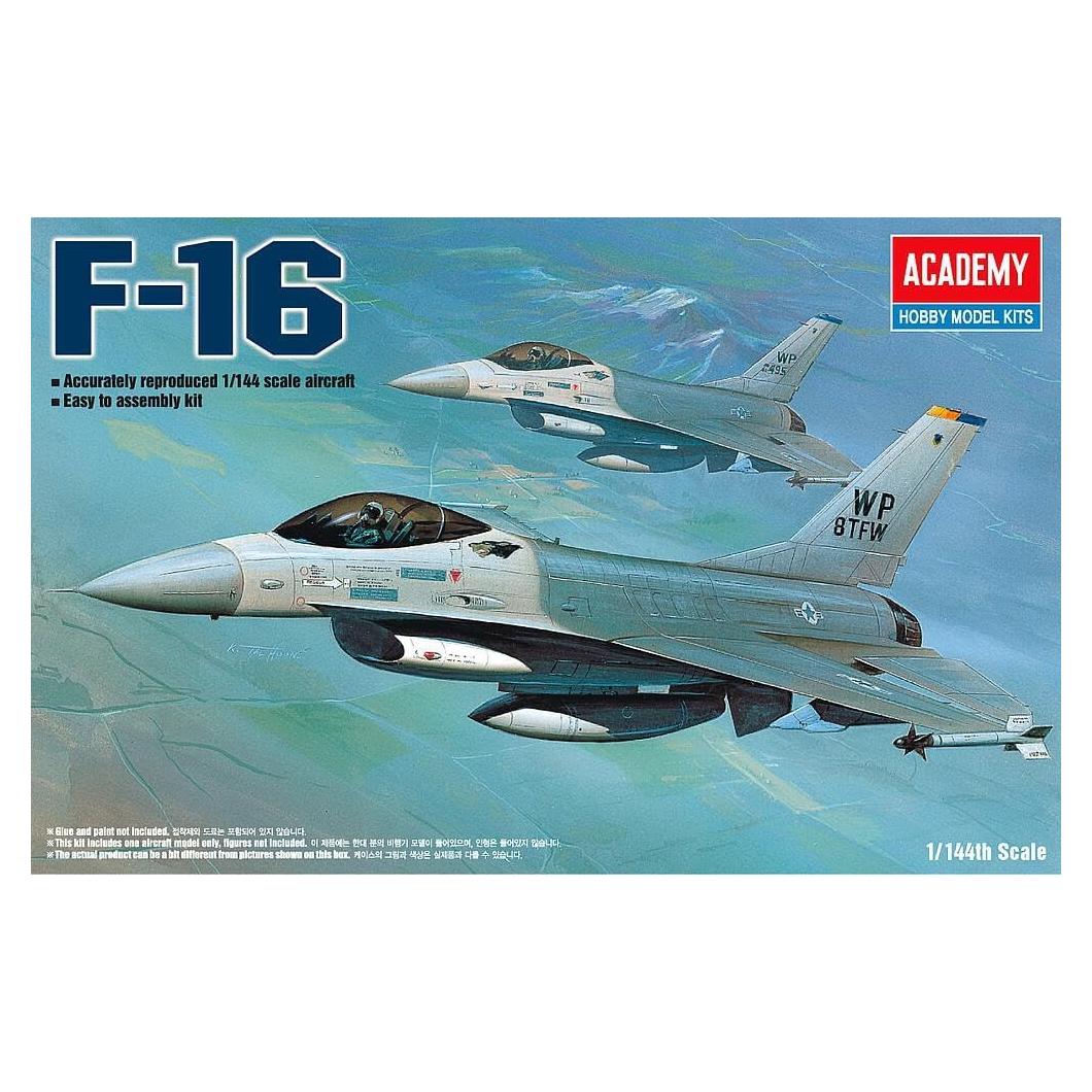 Kit de Modelo F-16 Halcón de Combate Academia 1/144