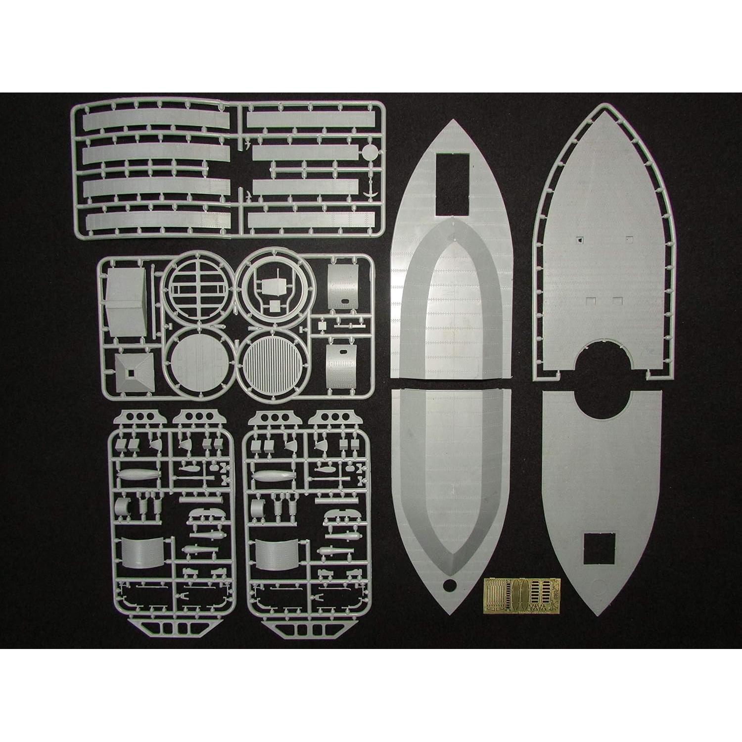 Kit de modelo USS Monitor Mikro Mir 1/144 sin pintar