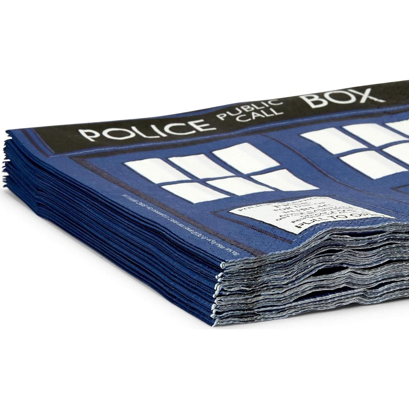 Servilletas de papel Doctor Who TARDIS - 20 unidades 16.51 cm