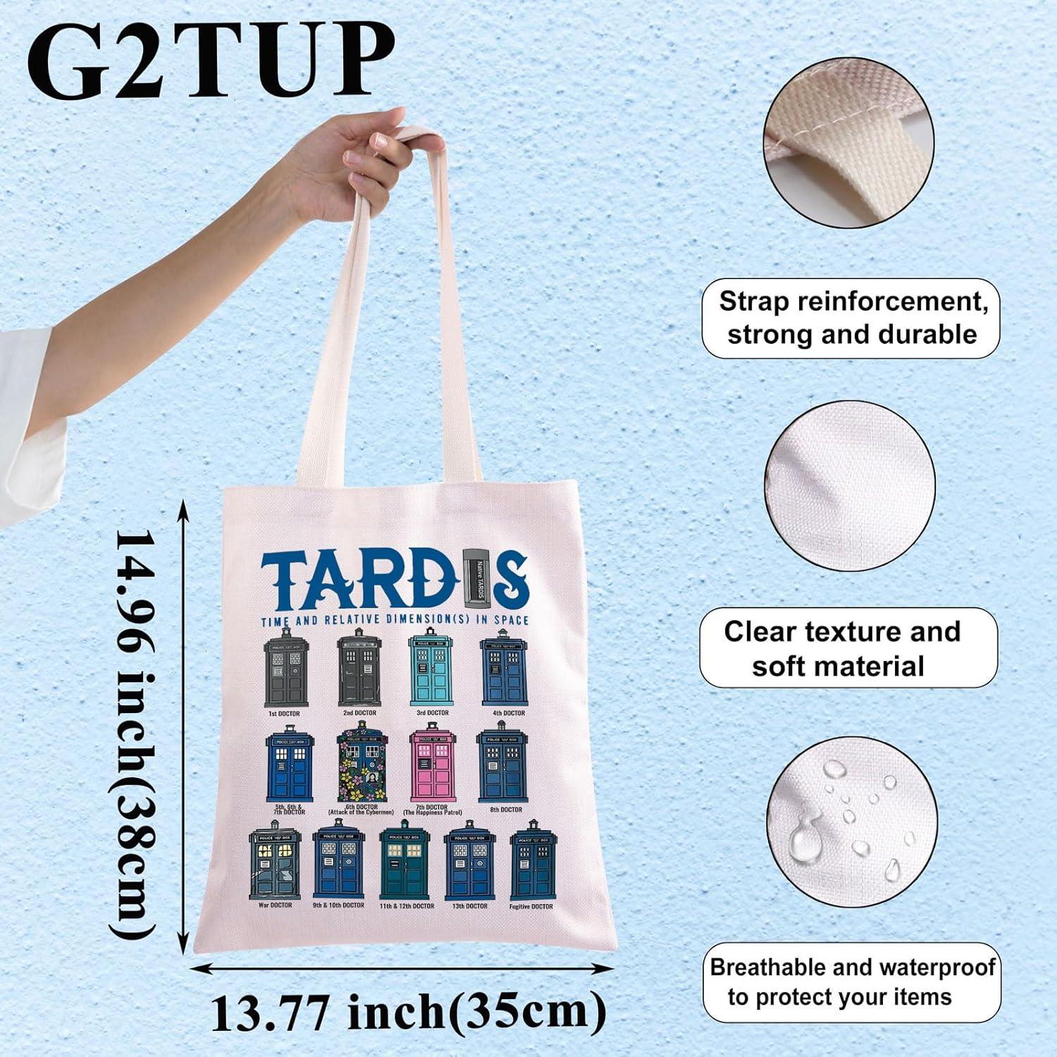 Bolsa Tote de Lona G2TUP Caja de Policía 23x17cm Regalo