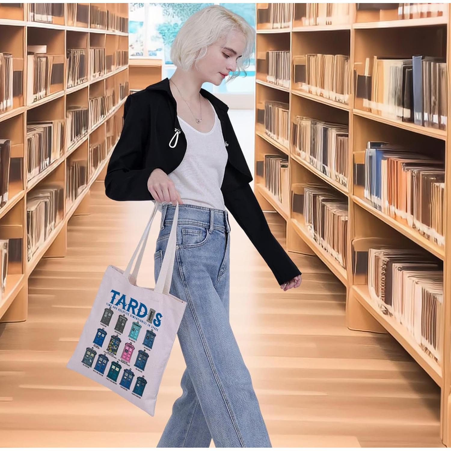 Bolsa Tote de Lona G2TUP Caja de Policía 23x17cm Regalo