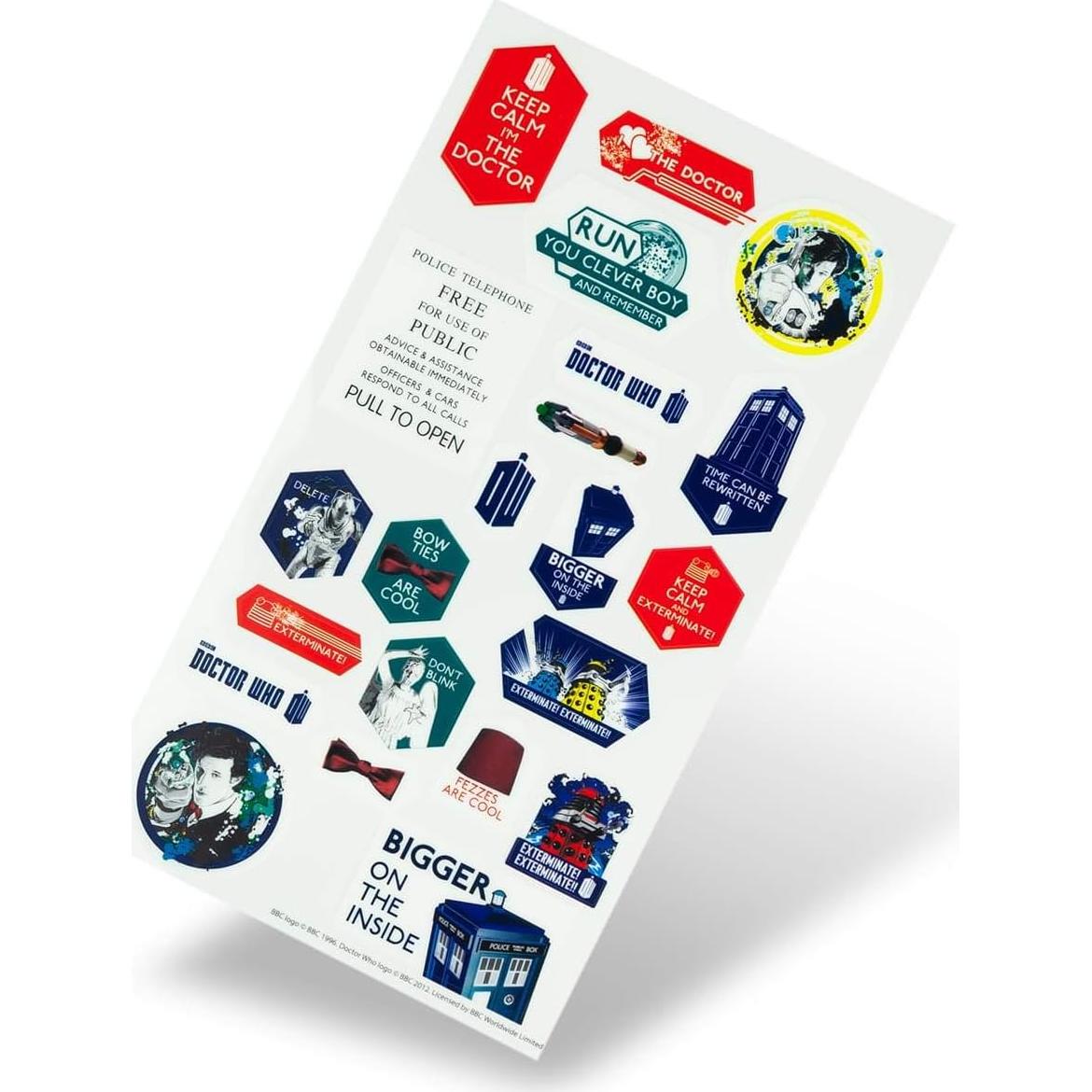 Conjunto de Stickers Doctor Who - 22 Piezas Multicolor