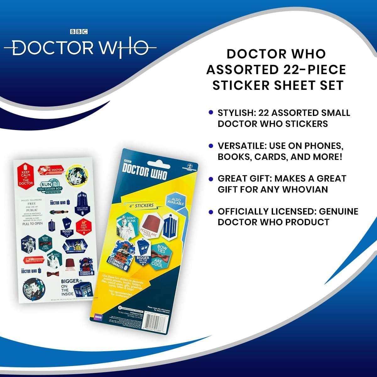 Conjunto de Stickers Doctor Who - 22 Piezas Multicolor