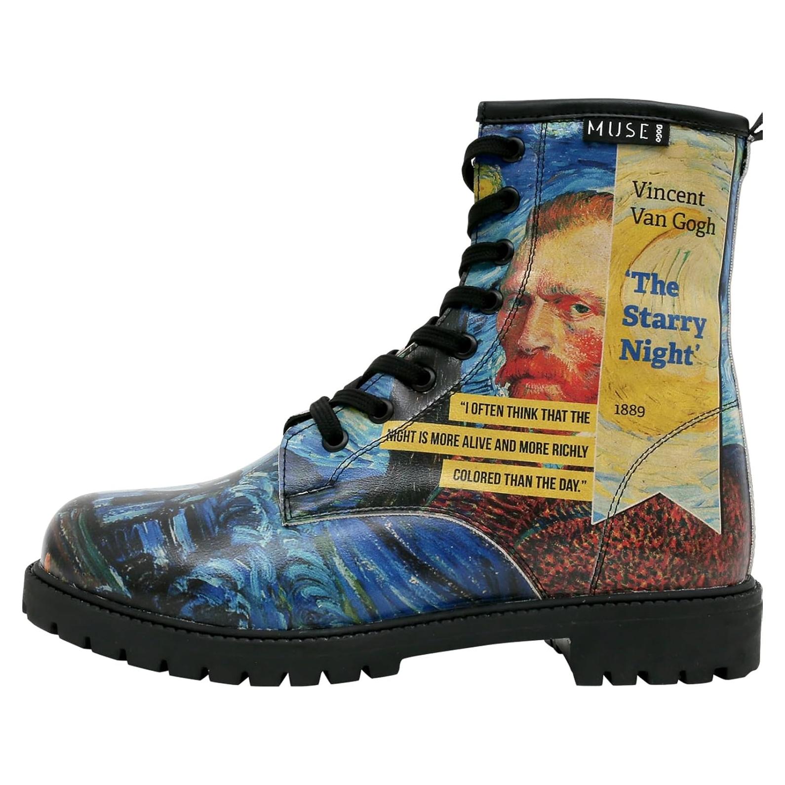 Botas Largas DOGO para Mujeres - Cuero Vegano Noche Estrellada