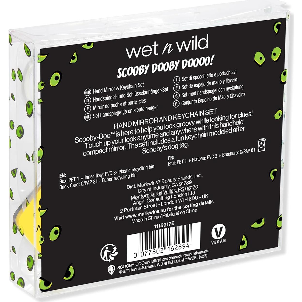 Espejo de Mano Portátil Wet n Wild Scooby Doo + Llavero