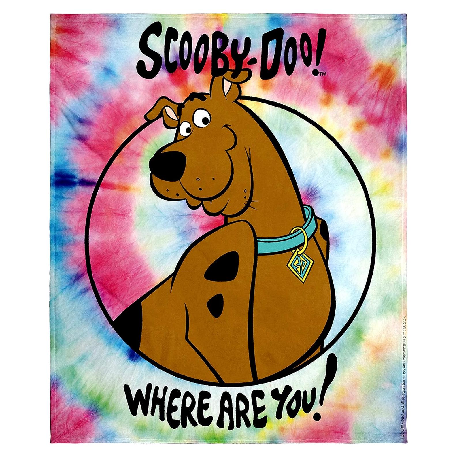 Manta Scooby-Doo Intimo 127x152 cm Toque de Seda Tie-Dye