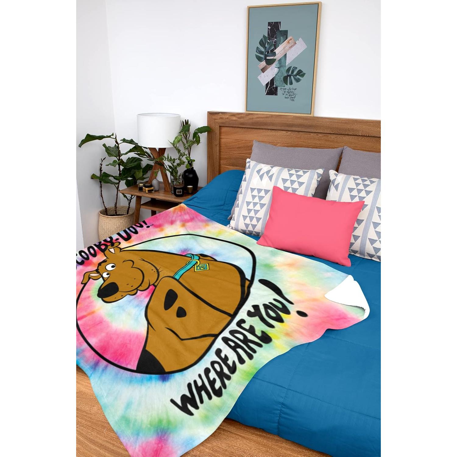 Manta Scooby-Doo Intimo 127x152 cm Toque de Seda Tie-Dye