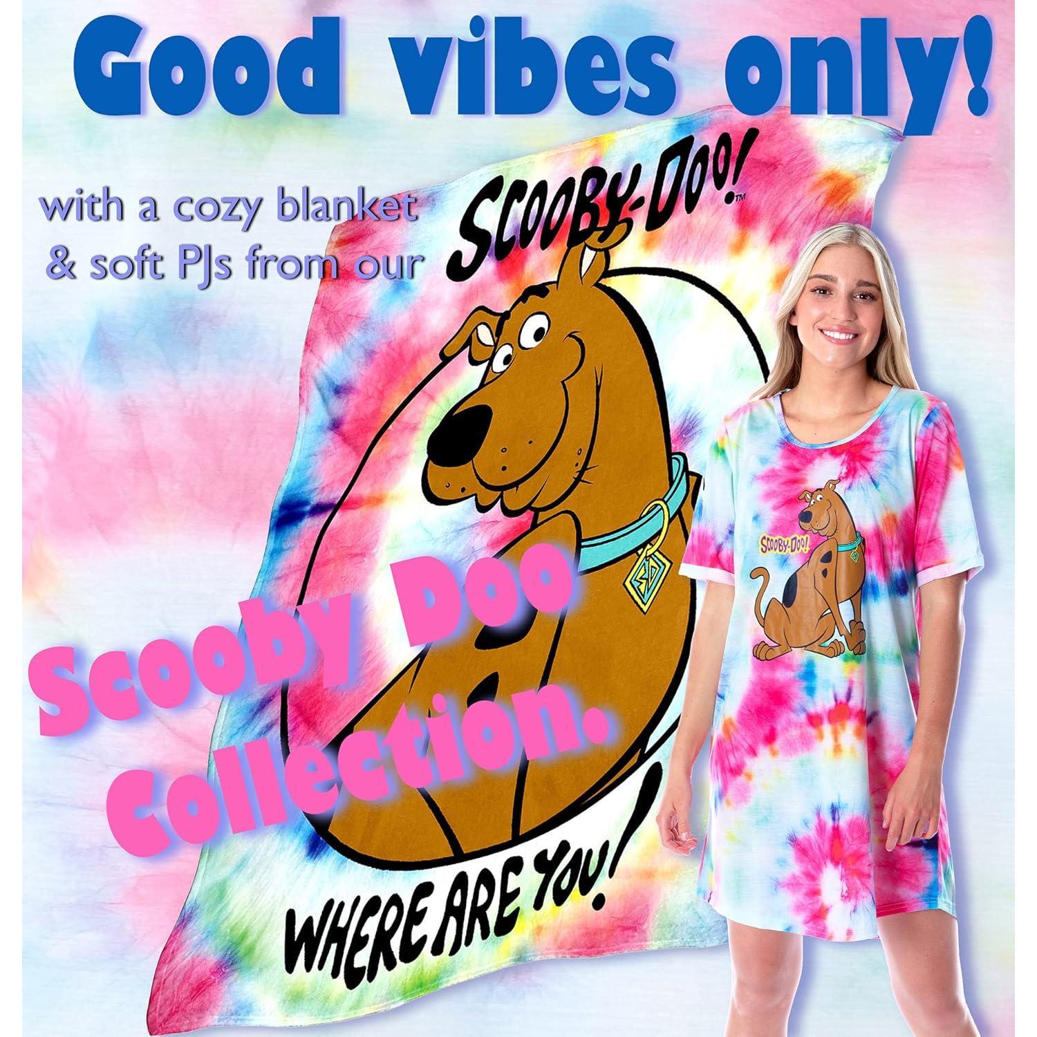 Manta Scooby-Doo Intimo 127x152 cm Toque de Seda Tie-Dye