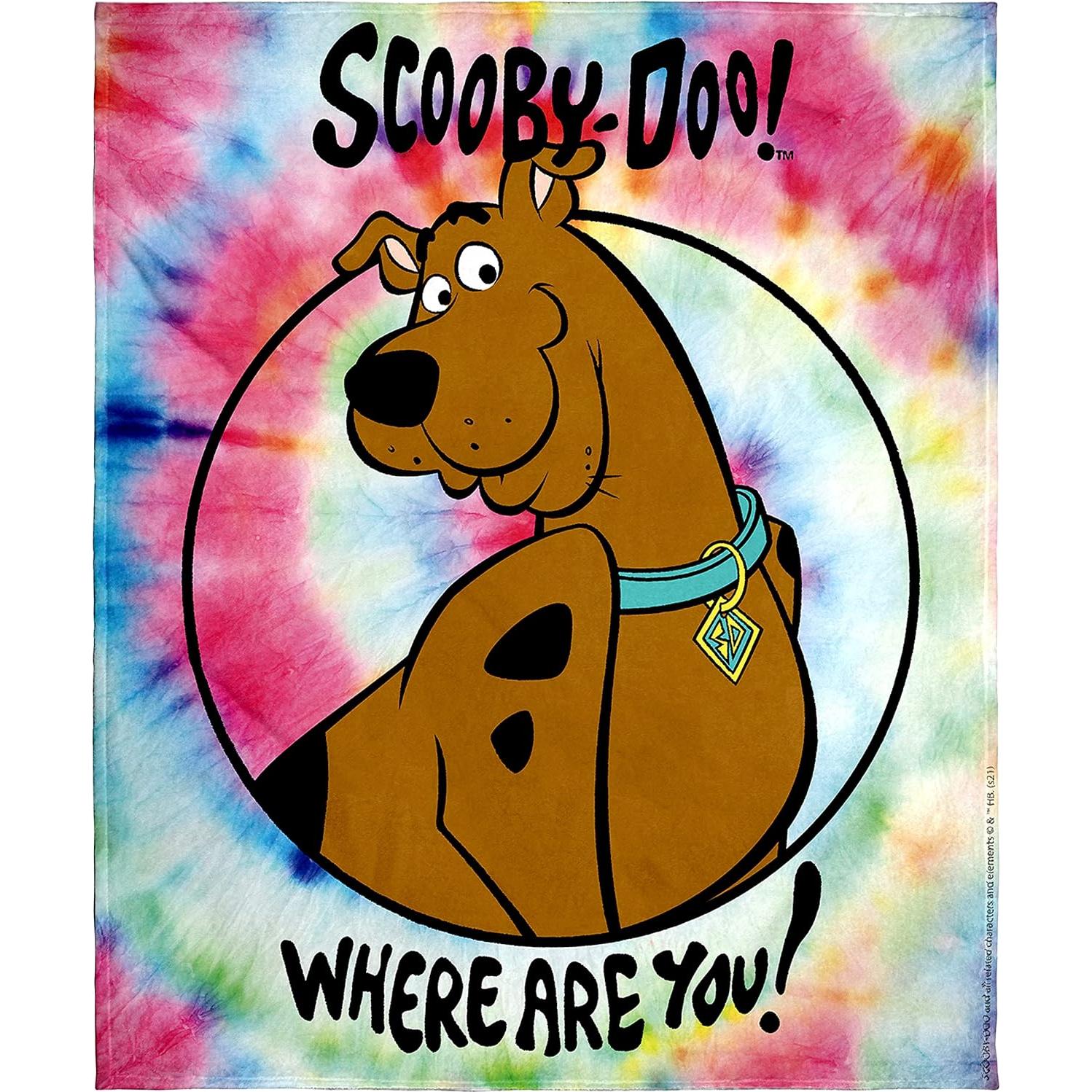 Manta Scooby-Doo Intimo 127x152 cm Toque de Seda Tie-Dye