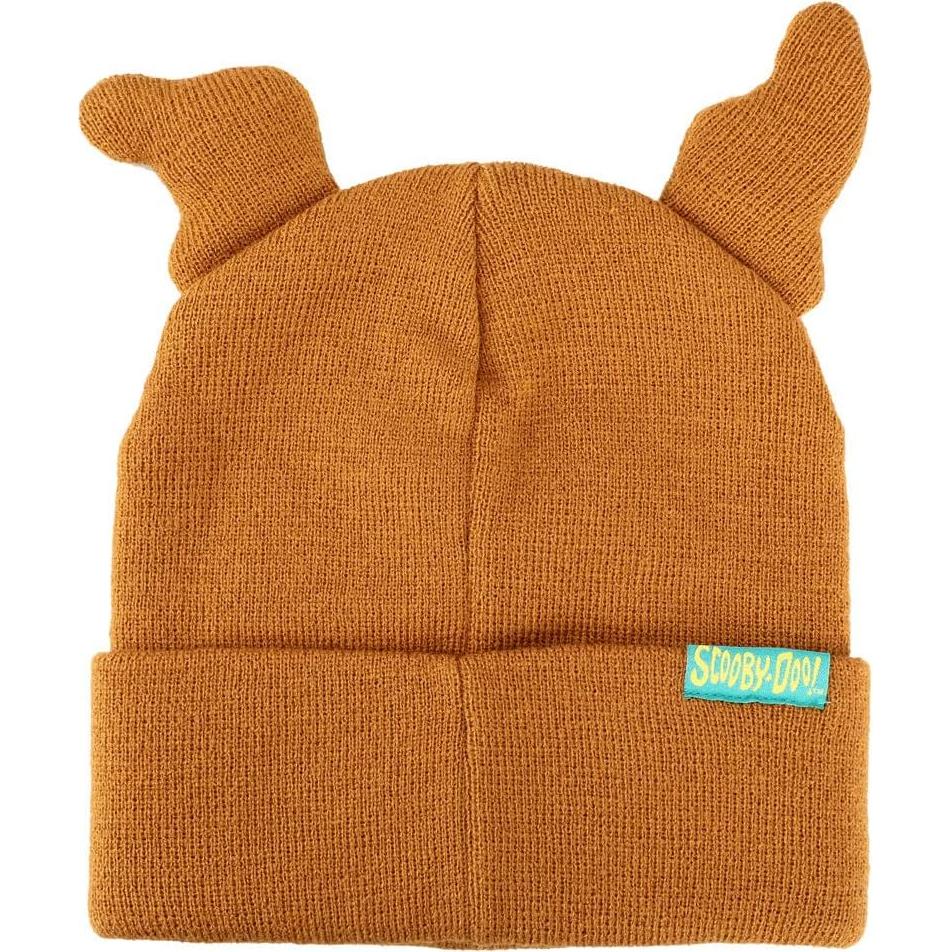 Gorro de punto marrón Scooby Doo con orejas 3D