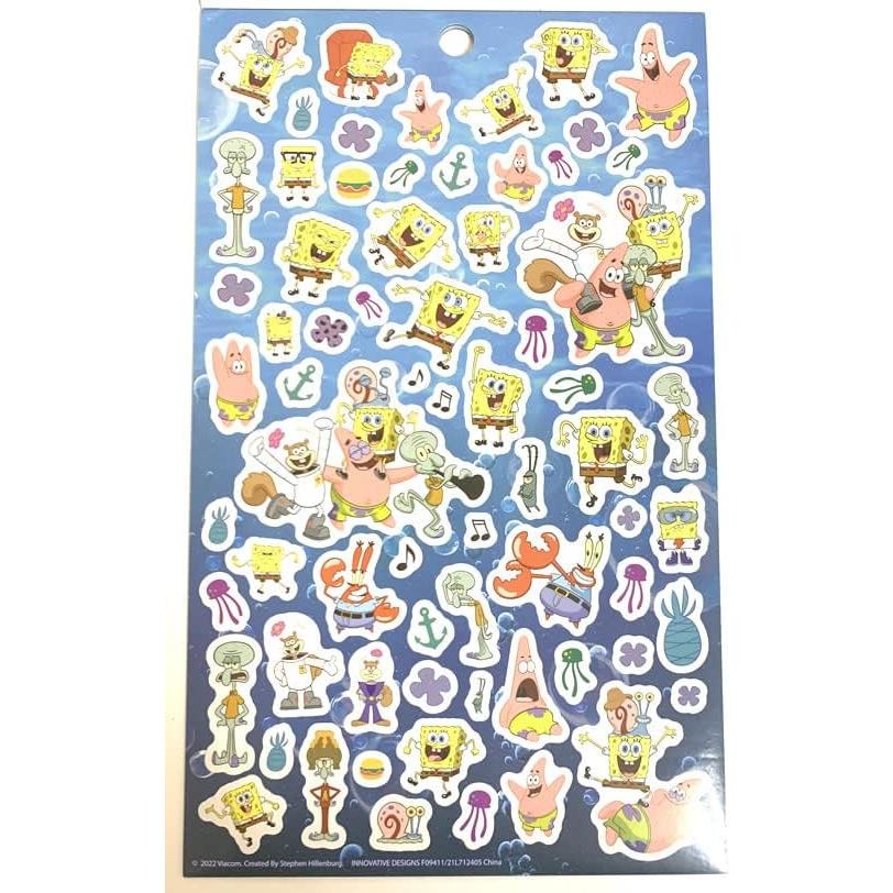 Bloc de Pegatinas Bob Esponja 200+ Diseños Innovadores