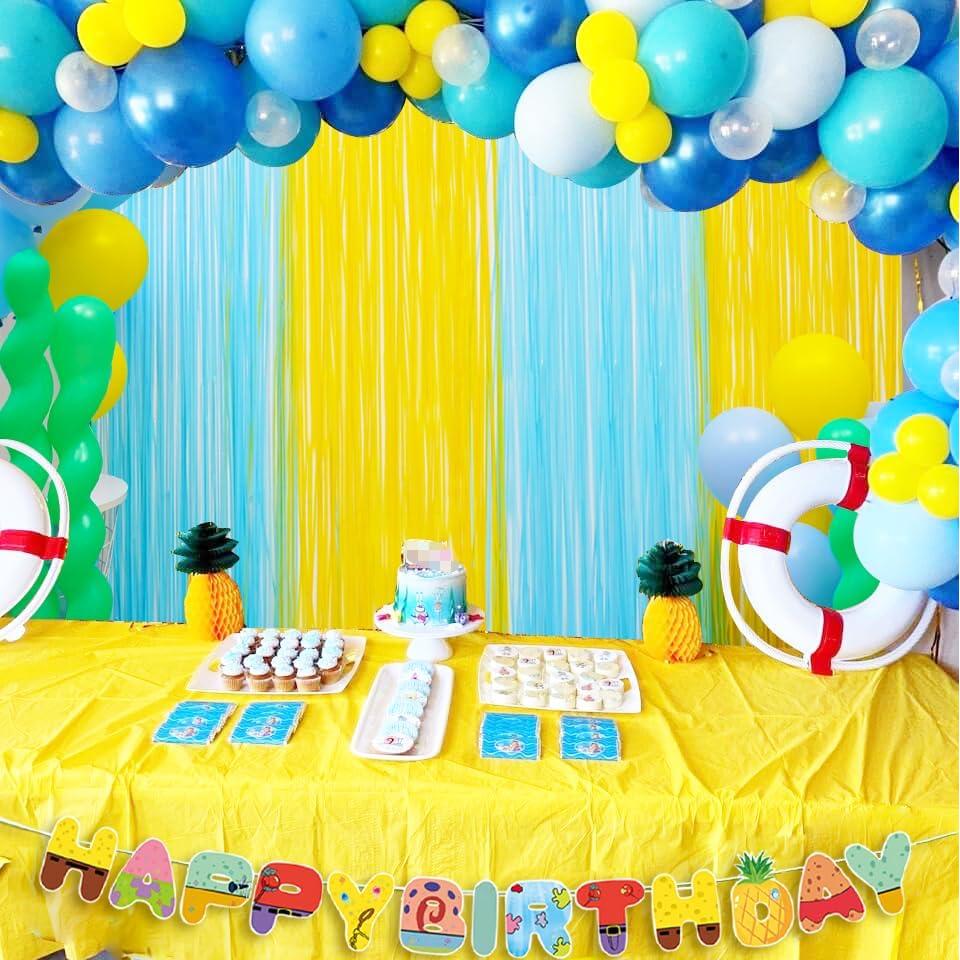 Cortinas de Flecos de Aluminio DUNSEO 2 Paquetes Sponge Bob