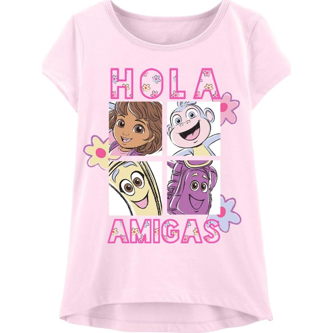 Camisetas Gráficas Dora la Exploradora Niñas 4T - Ropa Colorida