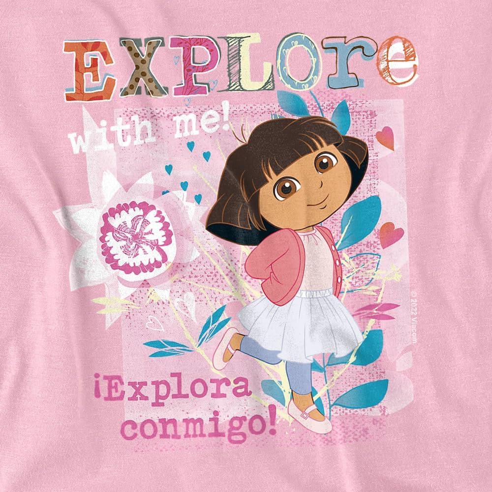 Mono Unisex Bebé Popfunk Dora La Exploradora 12 Meses Rosa