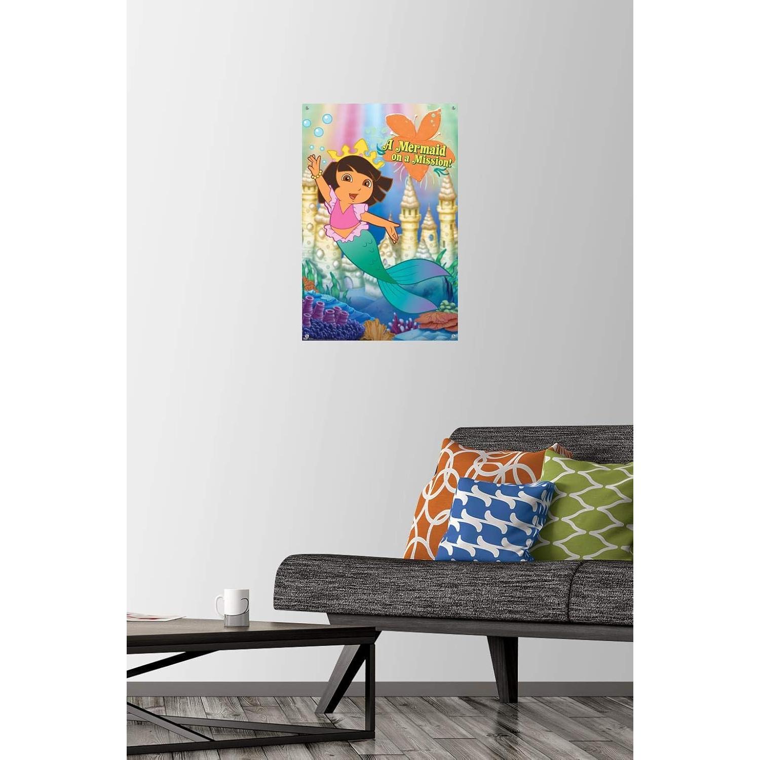 Póster de Sirena Nickelodeon Dora La Exploradora 56.8x37.4cm