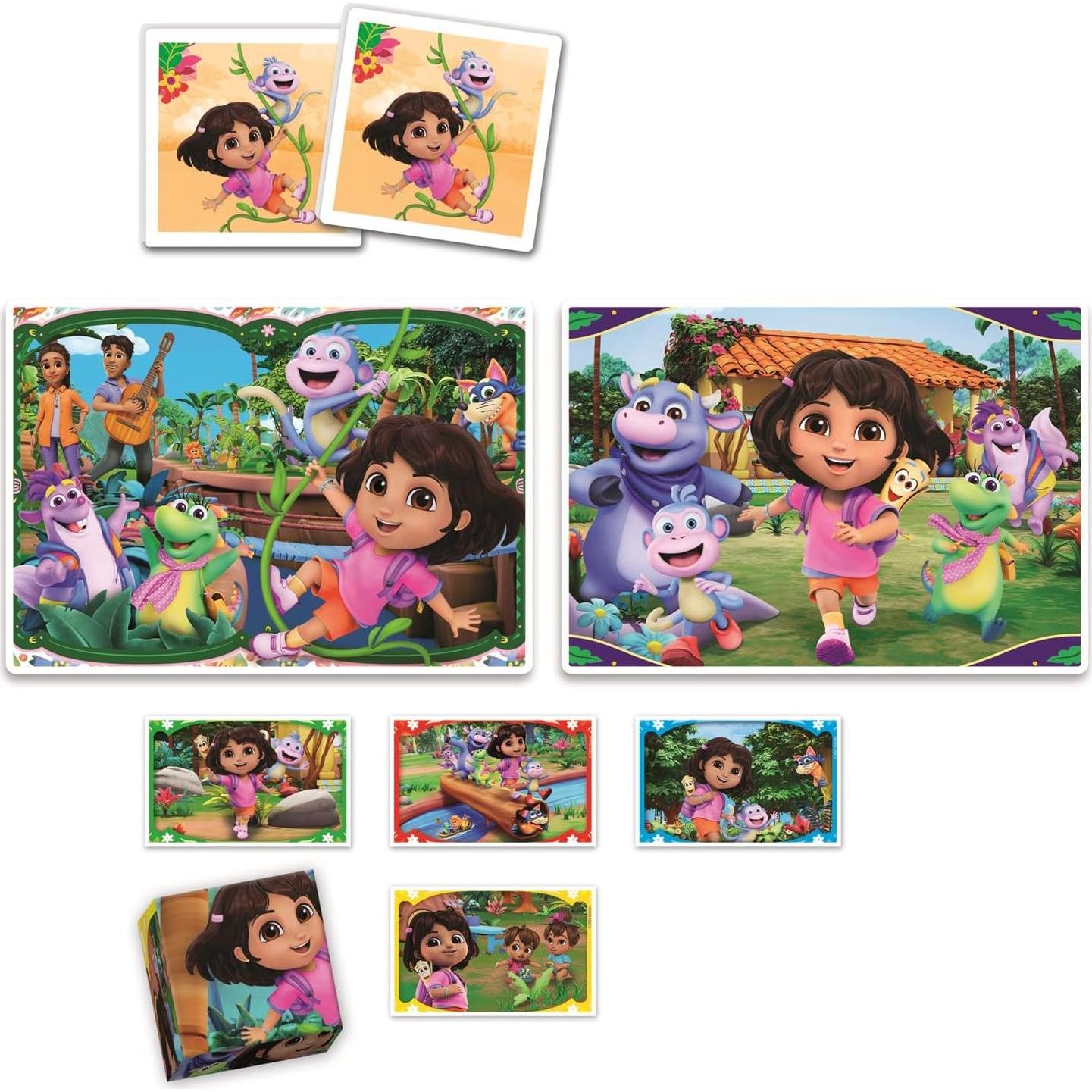 Juego Educativo Clementoni 4-en-1 Dora la Exploradora