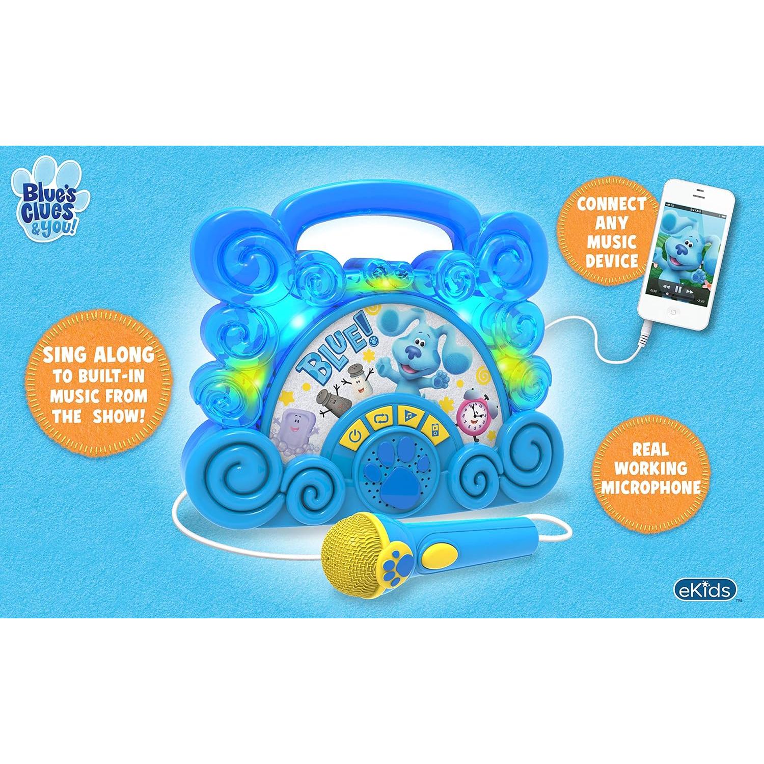 Boombox Musical eKids Blues Clues con Micrófono 27.7cm