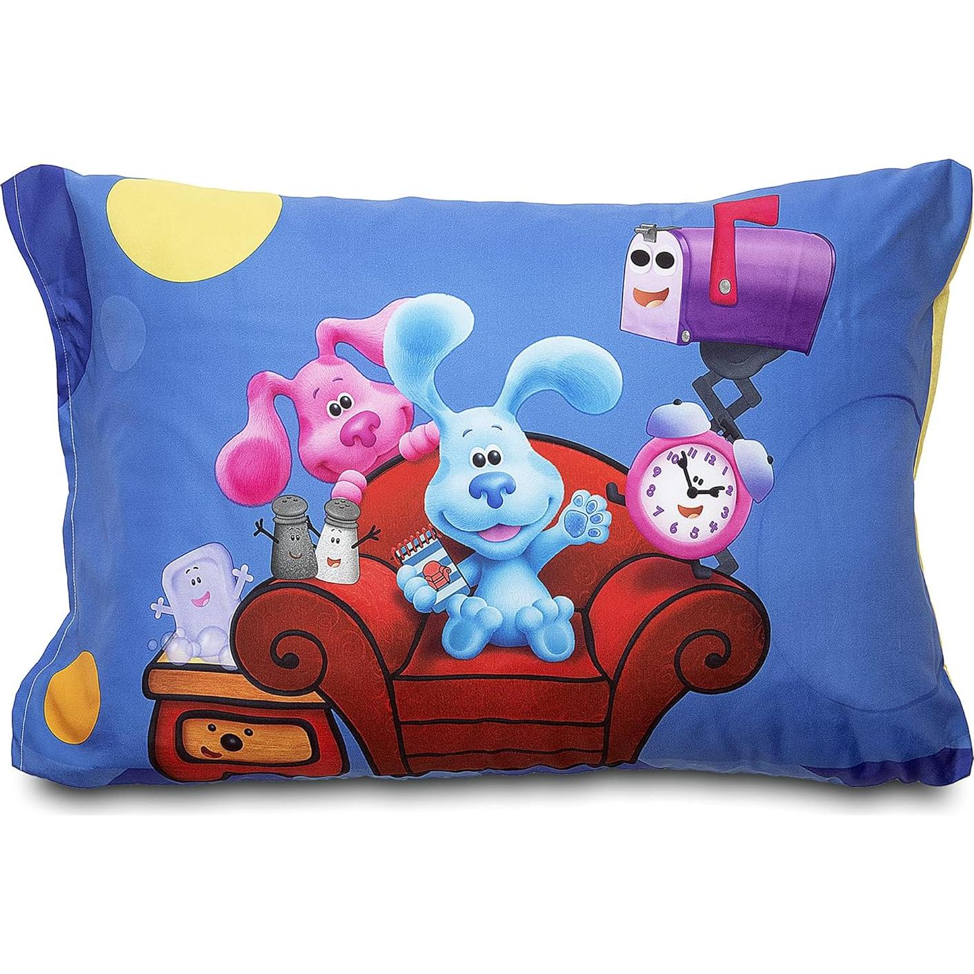 Juego de Ropa de Cama 4 Piezas Blues Clues Azul Reversible