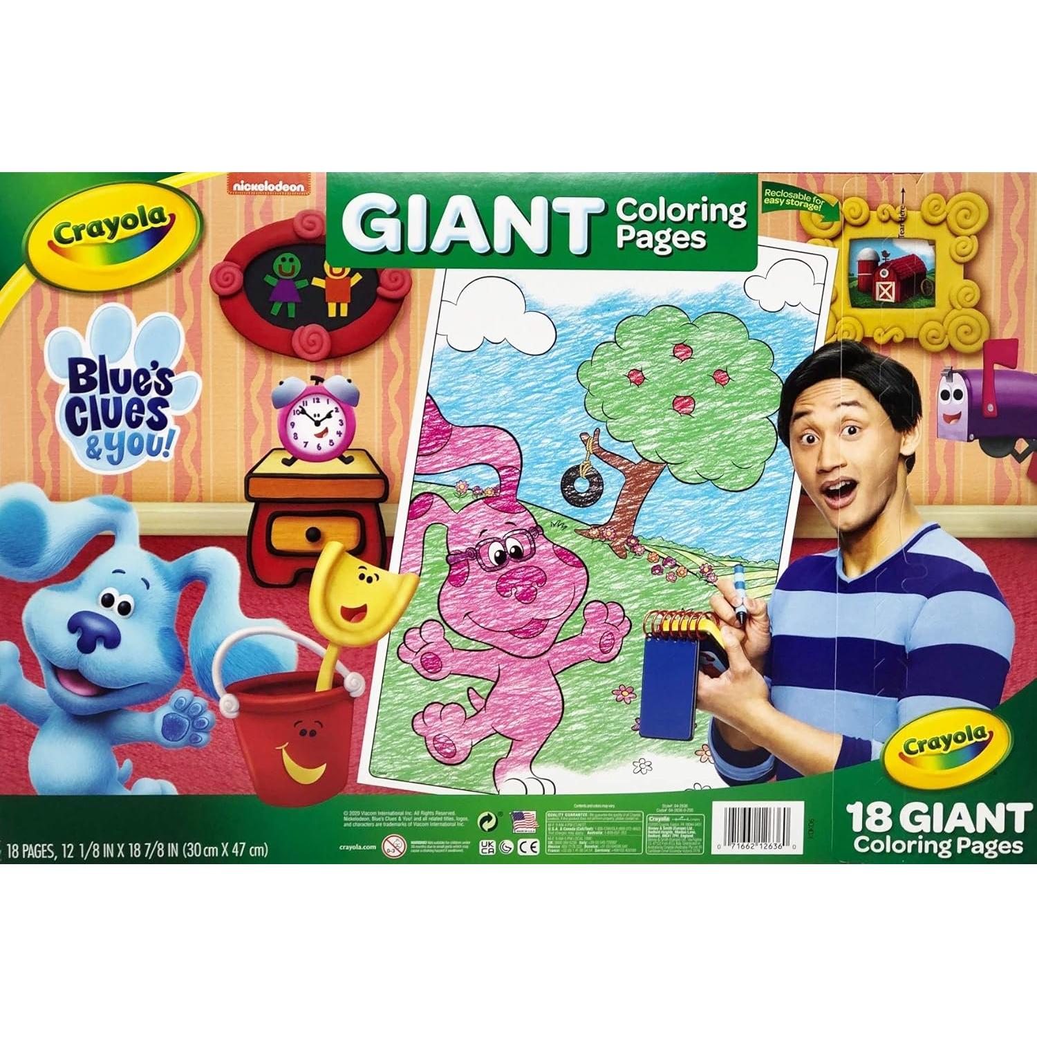 Set de Páginas para Colorear Gigantes Blue's Clues 18 Páginas