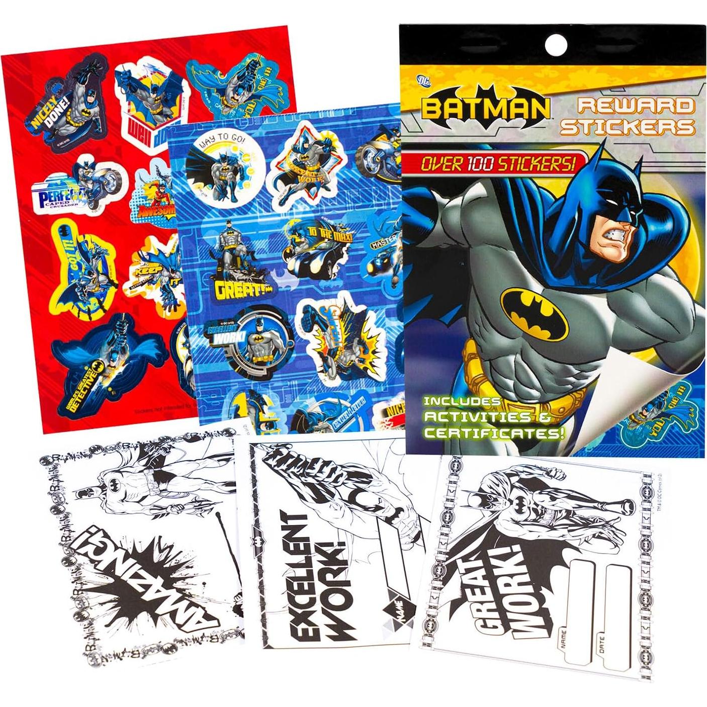 Libro de Pegatinas de Recompensa Batman Bendon - 100+ Pegatinas