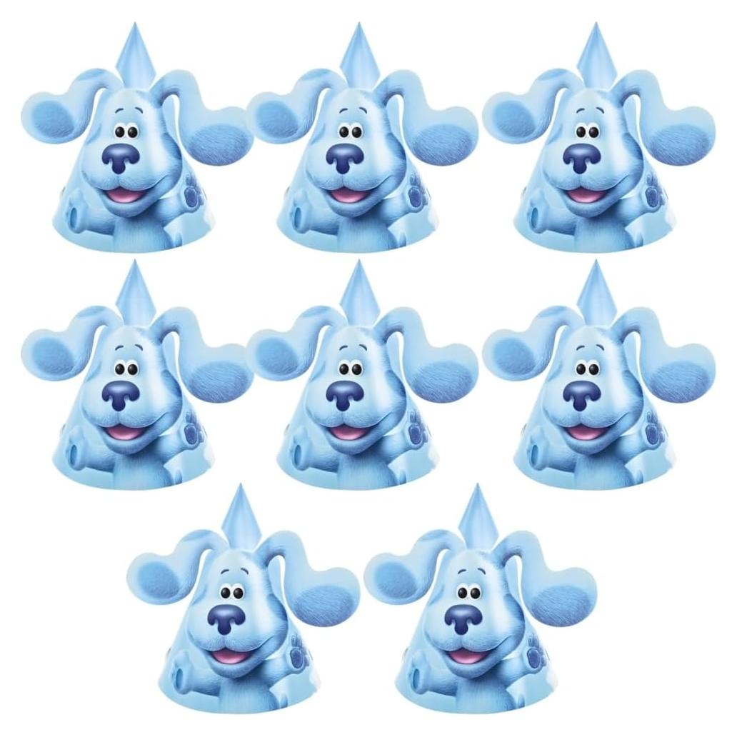 Sombreros de Fiesta Blue's Clues - Paquete de 8 - Diseño Único