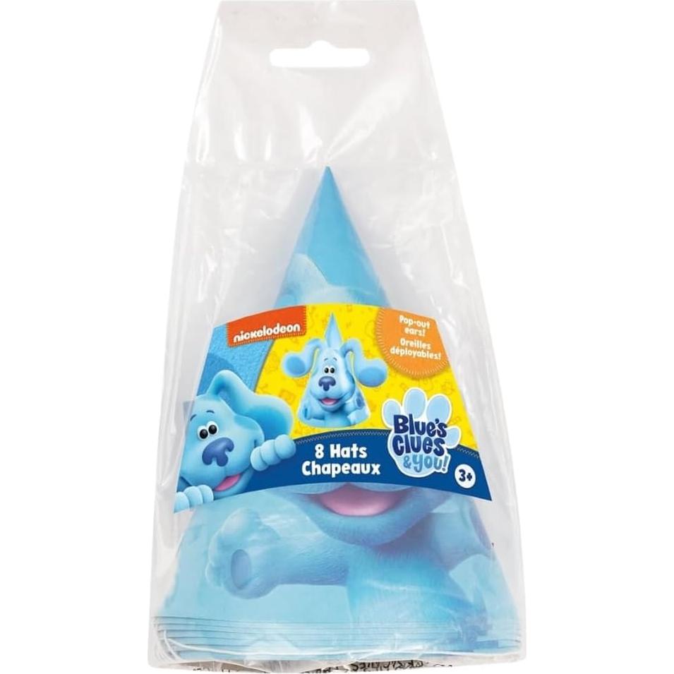 Sombreros de Fiesta Blue's Clues - Paquete de 8 - Diseño Único