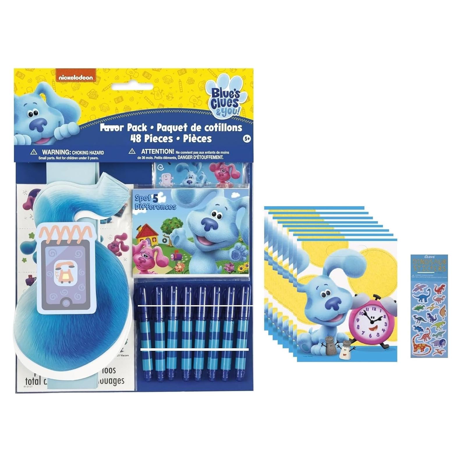 Suministros Fiesta Cumpleaños Baby Shower Blue's Clues 48 Piezas