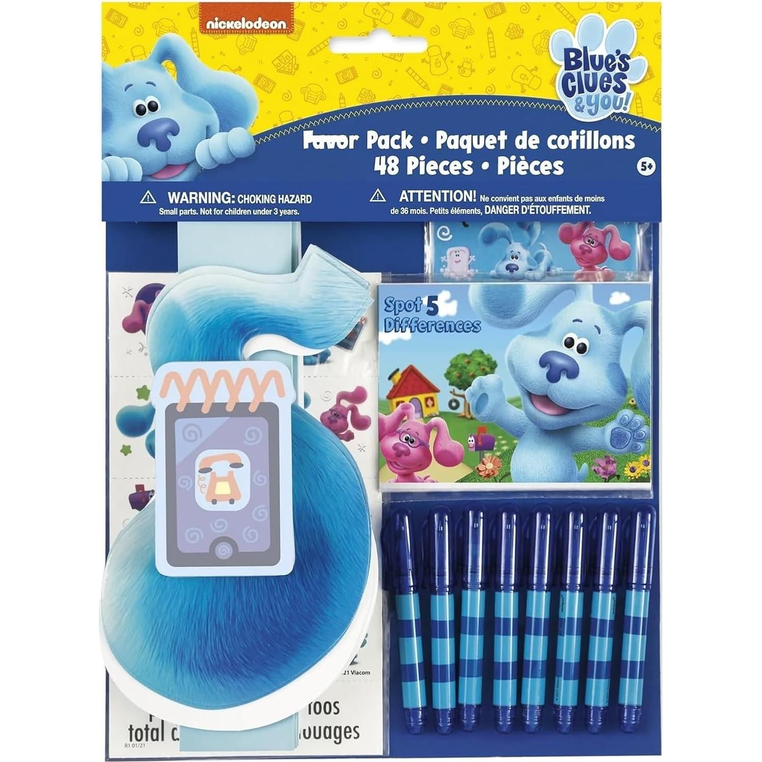 Suministros Fiesta Cumpleaños Baby Shower Blue's Clues 48 Piezas