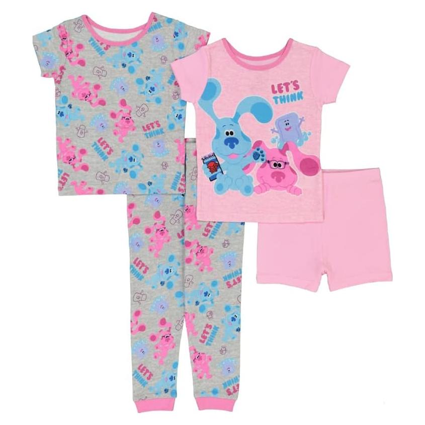 Conjunto de Pijama Nickelodeon 4 Piezas Algodón 3T Unisex