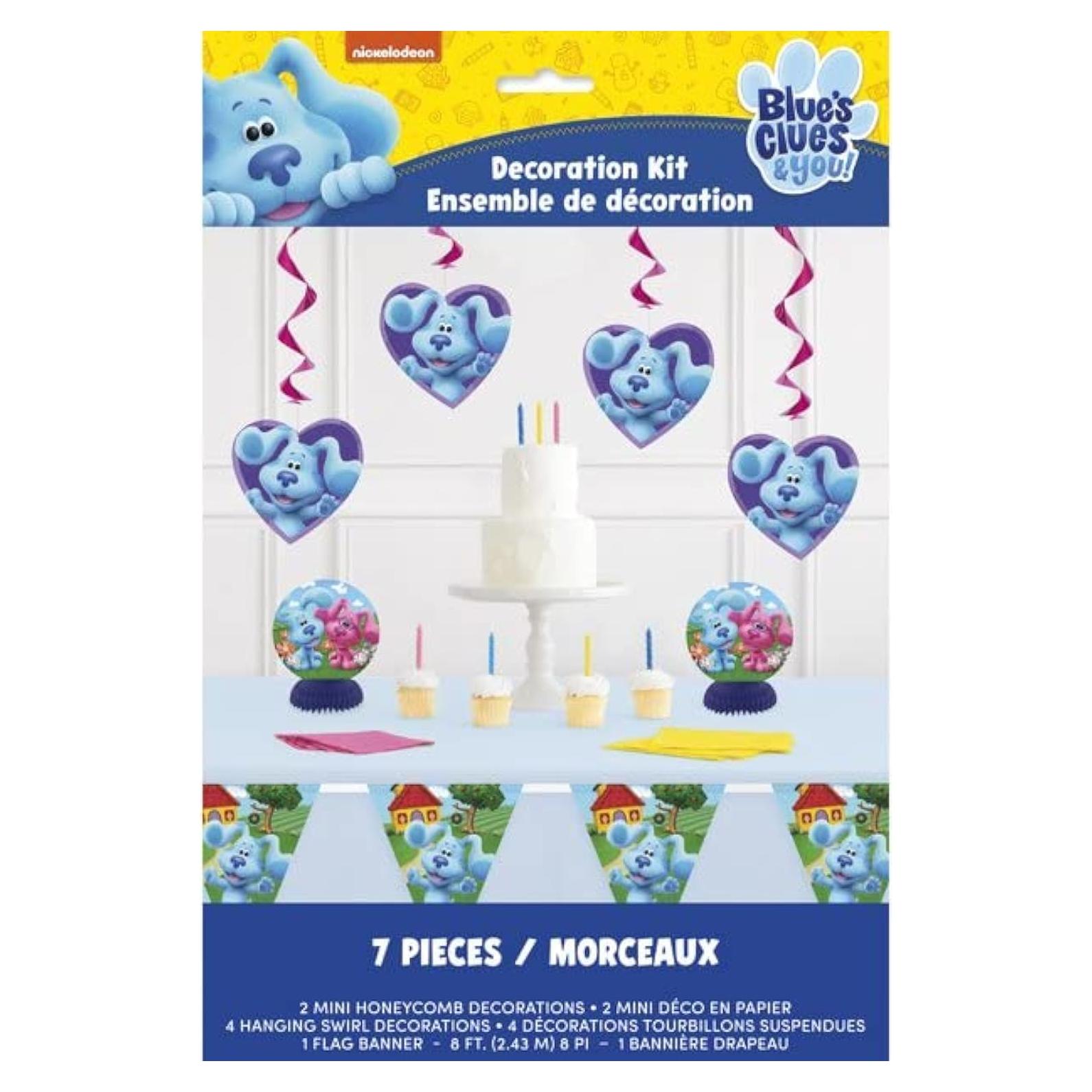 Kit de Decoración de Fiesta Cumpleaños Blue's Clues Nickelodeon