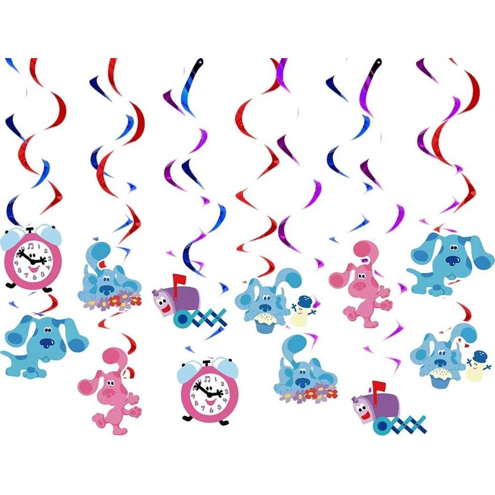 Decoraciones de Fiesta de Perros Azules 50pcs - Cumpleaños