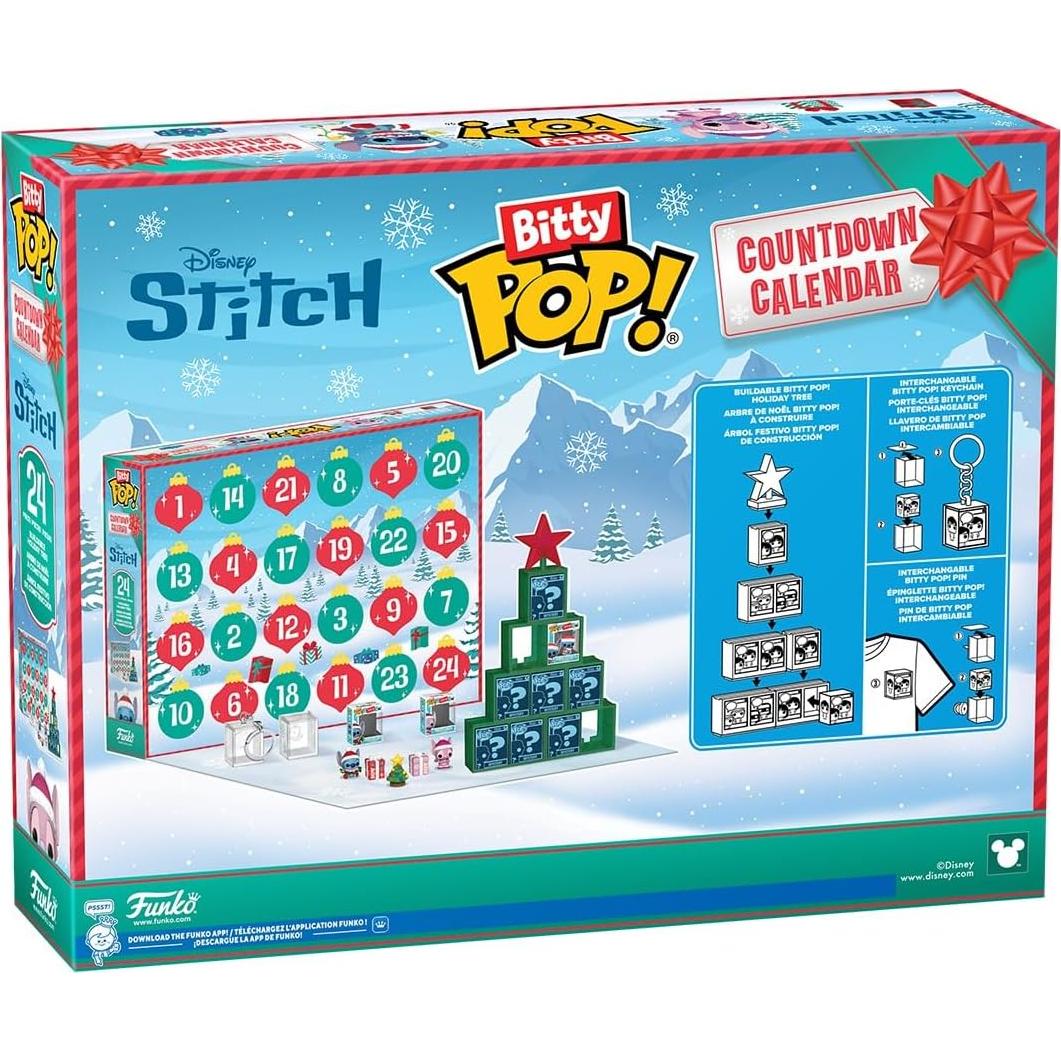 Calendario de Cuenta Regresiva Bitty Funko Pop! Stitch 24 Días