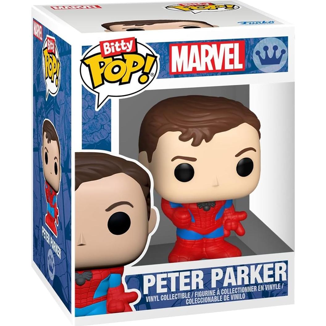 Funko Pop! Bitty 4PK - Peter Parker, Spider-Man y más - 2.3 cm