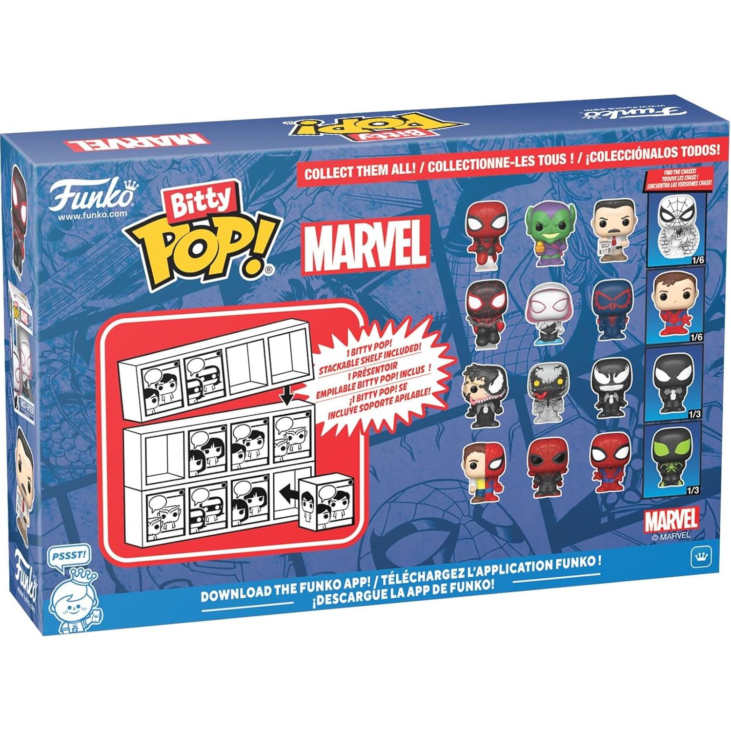 Funko Pop Bitty Marvel: Spider-Man, Duende Verde y J. Jonah Jameson - 4 Figuras 2.3 cm