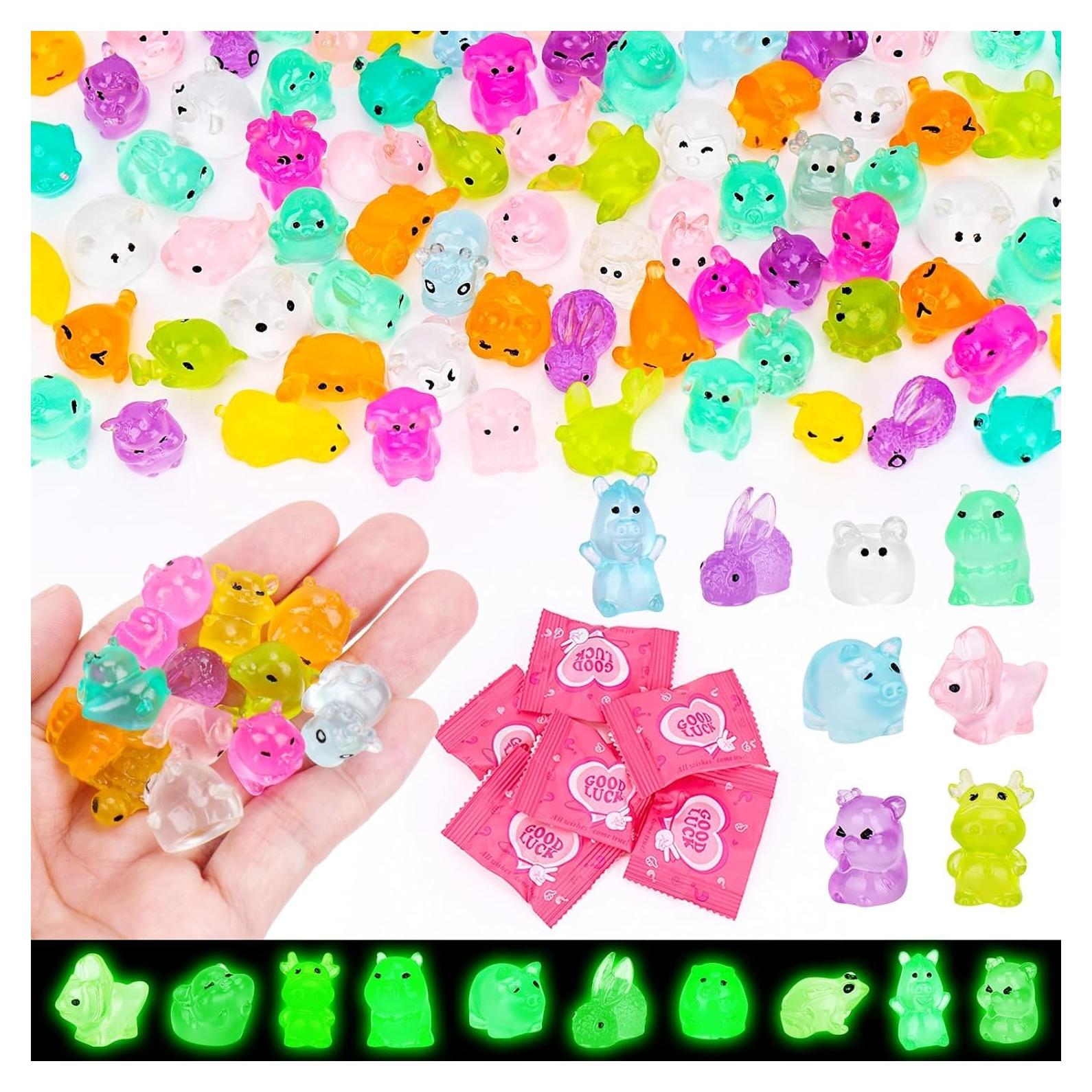 Figuras Miniatura Brillantes en la Oscuridad SelfTek 100 Pcs