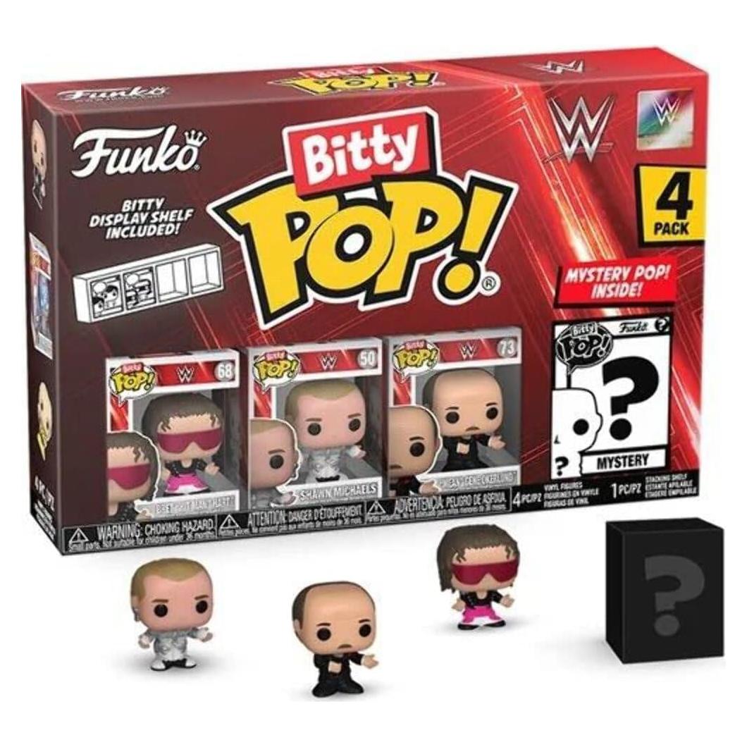 Figuras Bitty Pop! WWE Funko - Paquete de 4 Miniaturas
