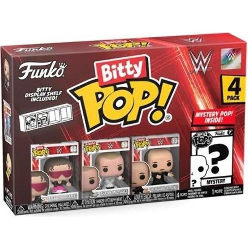 Figuras Bitty Pop! WWE Funko - Paquete de 4 Miniaturas