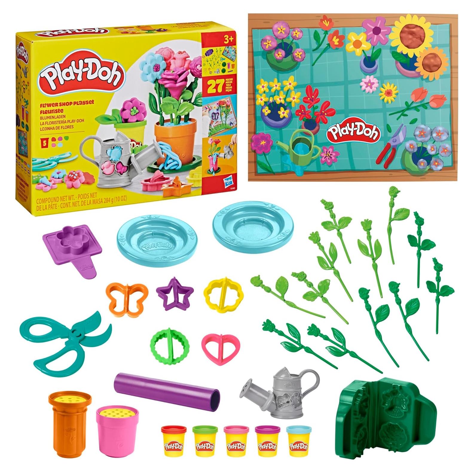 Juego de Floristería Play-Doh 27 Accesorios Jardín 3+