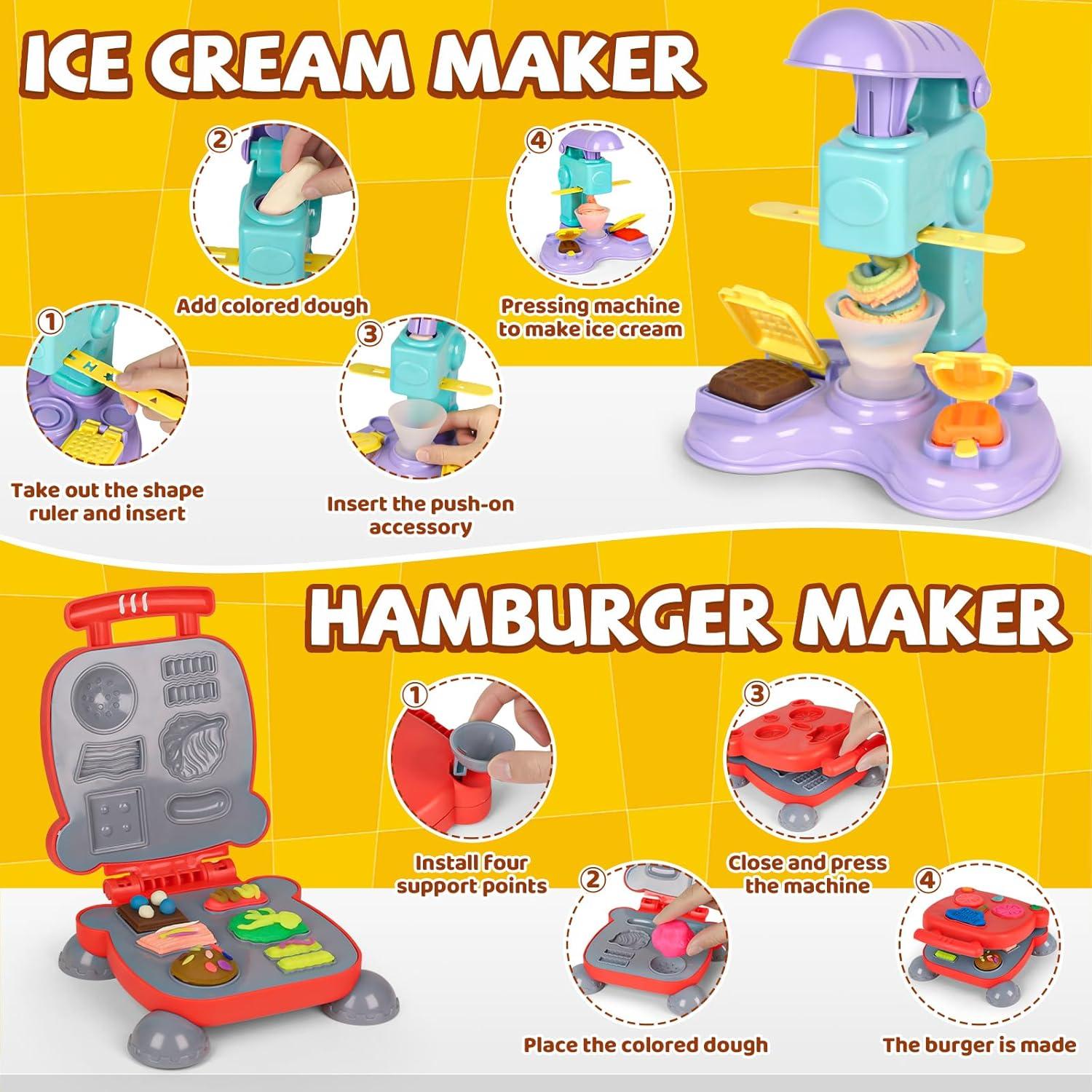 Conjunto de Plastilina 4-en-1 Pickuparts 87 Piezas para Niños