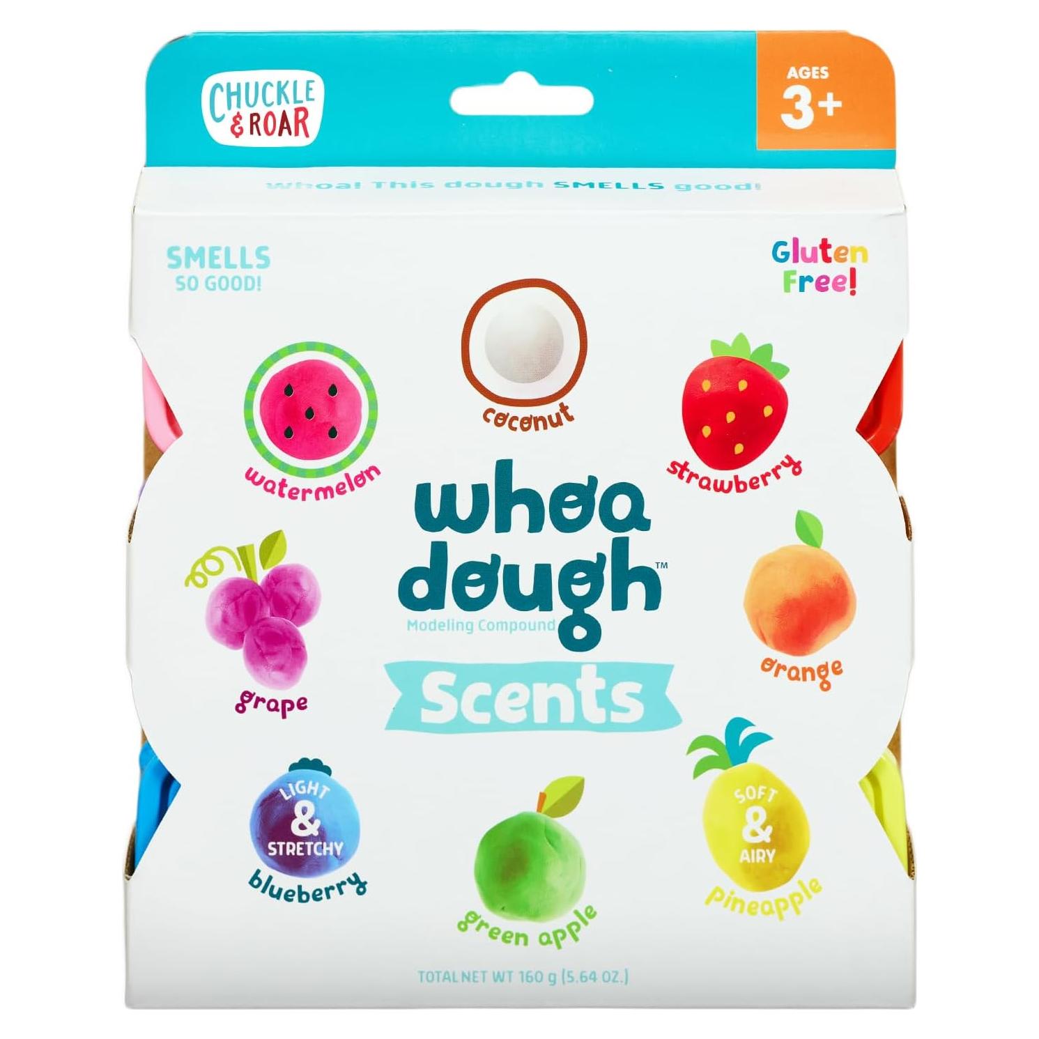 Masa Táctil Whoa Dough Aromas Chuckle & Roar - 8 Colores